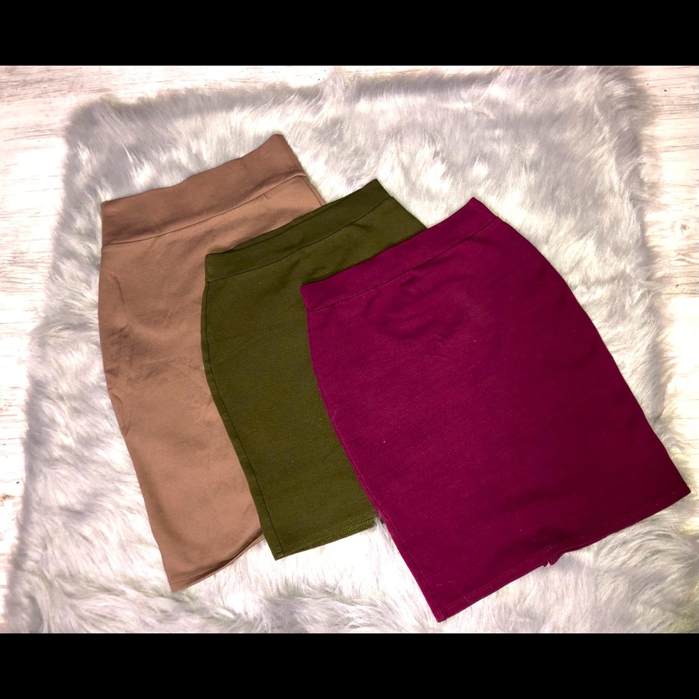 Skin tight skirts
